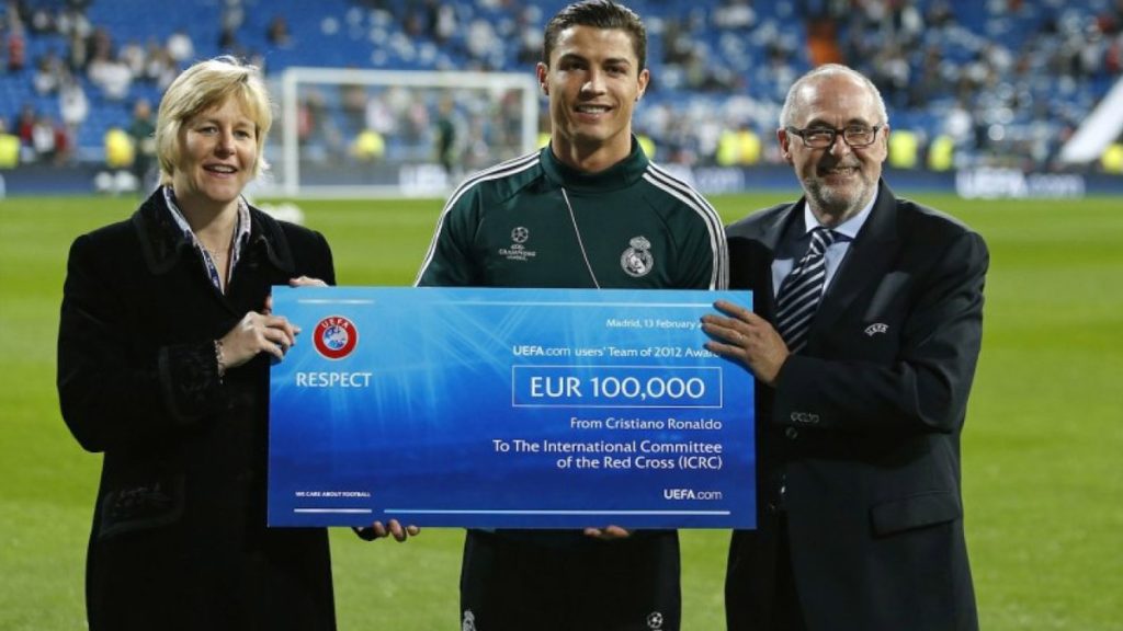 Cristiano Ronaldo’s charitable work