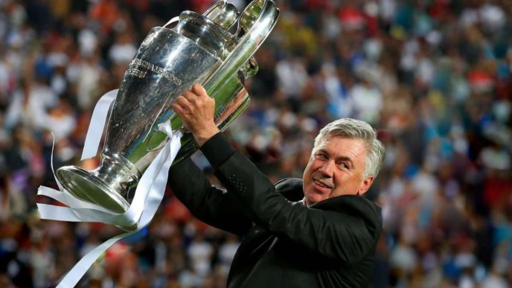 Managers with Most UCL Trophies Carlo Ancelotti