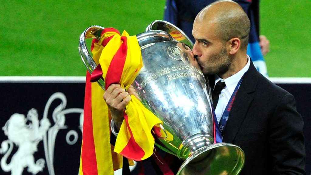 Managers with Most UCL Trophies Pep Guardiola
