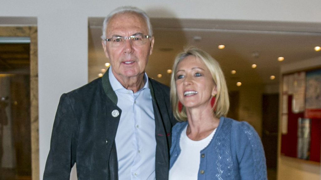 Franz Beckenbauer and his wife